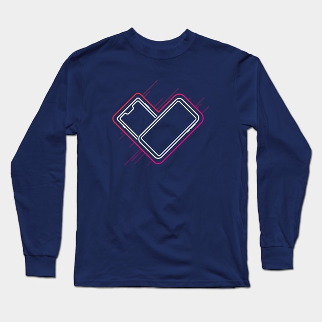 Smartphone Love Long Sleeve T-Shirt by GeekMeOut